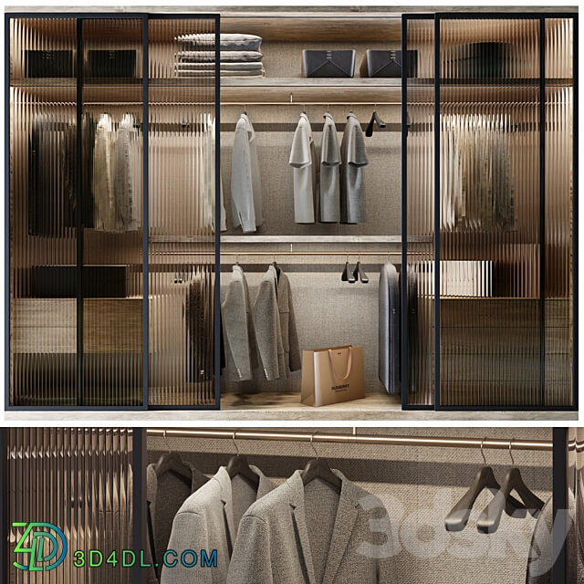 WARDROBE 01 Wardrobe Display cabinets 3D Models 3DSKY