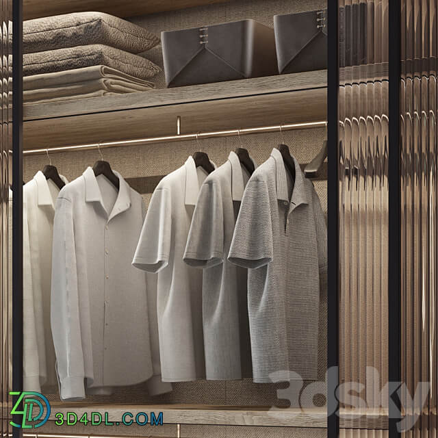 WARDROBE 01 Wardrobe Display cabinets 3D Models 3DSKY