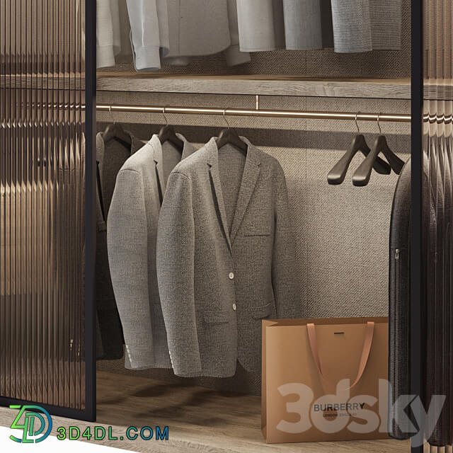 WARDROBE 01 Wardrobe Display cabinets 3D Models 3DSKY