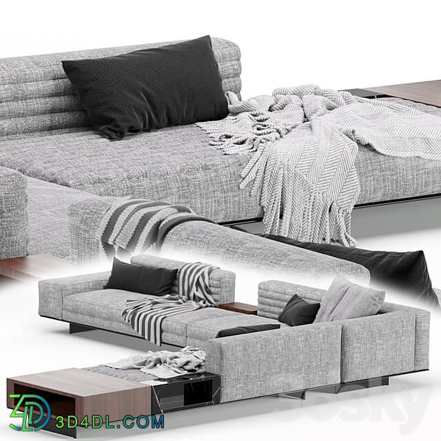 Minotti roger modular sofa 3D Models 3DSKY