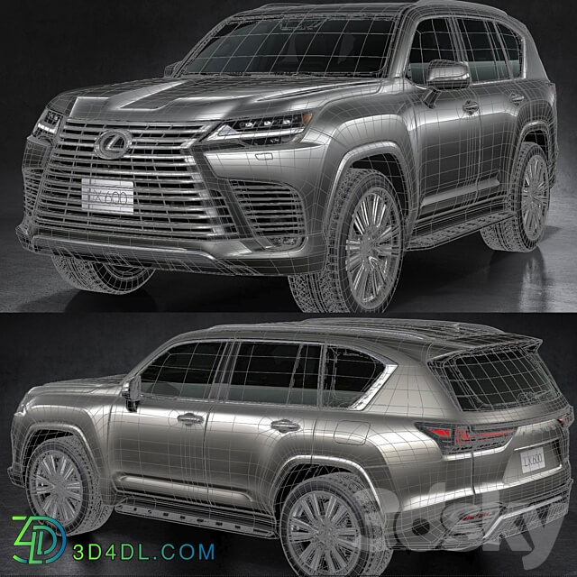 Lexus LX600 2022 3D Models 3DSKY