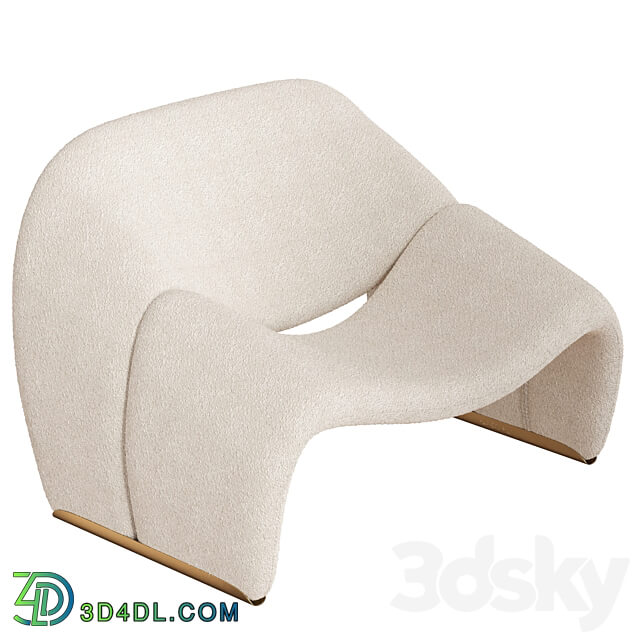groovy armchair by pierre paulin 3D Models 3DSKY