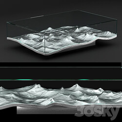 LIQUID ALUMINUM LOW TABLE 3D Models 3DSKY 