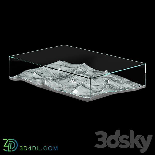 LIQUID ALUMINUM LOW TABLE 3D Models 3DSKY