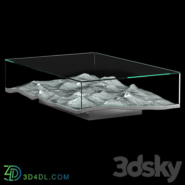 LIQUID ALUMINUM LOW TABLE 3D Models 3DSKY