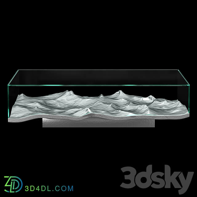 LIQUID ALUMINUM LOW TABLE 3D Models 3DSKY