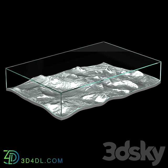 LIQUID ALUMINUM LOW TABLE 3D Models 3DSKY