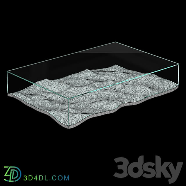 LIQUID ALUMINUM LOW TABLE 3D Models 3DSKY