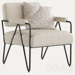 Coco Republic Lydia Occasional Chair 3D Models 3DSKY 
