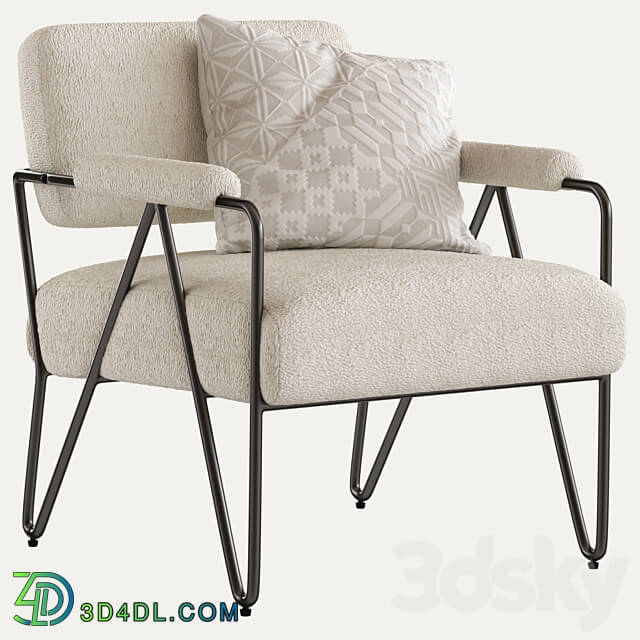 Coco Republic Lydia Occasional Chair 3D Models 3DSKY