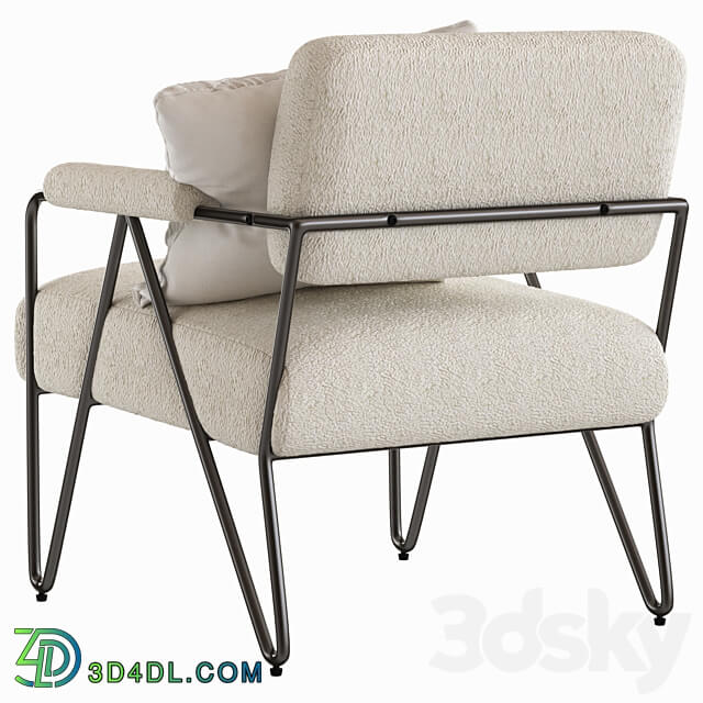 Coco Republic Lydia Occasional Chair 3D Models 3DSKY