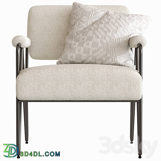 Coco Republic Lydia Occasional Chair 3D Models 3DSKY