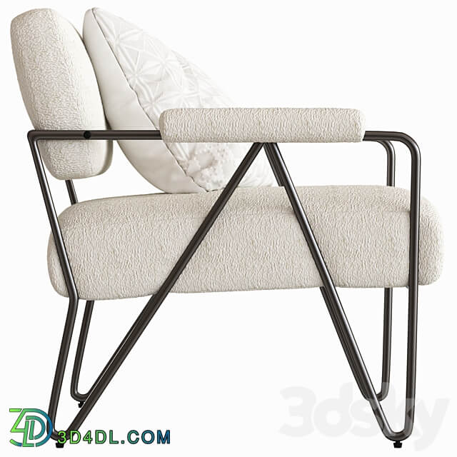 Coco Republic Lydia Occasional Chair 3D Models 3DSKY