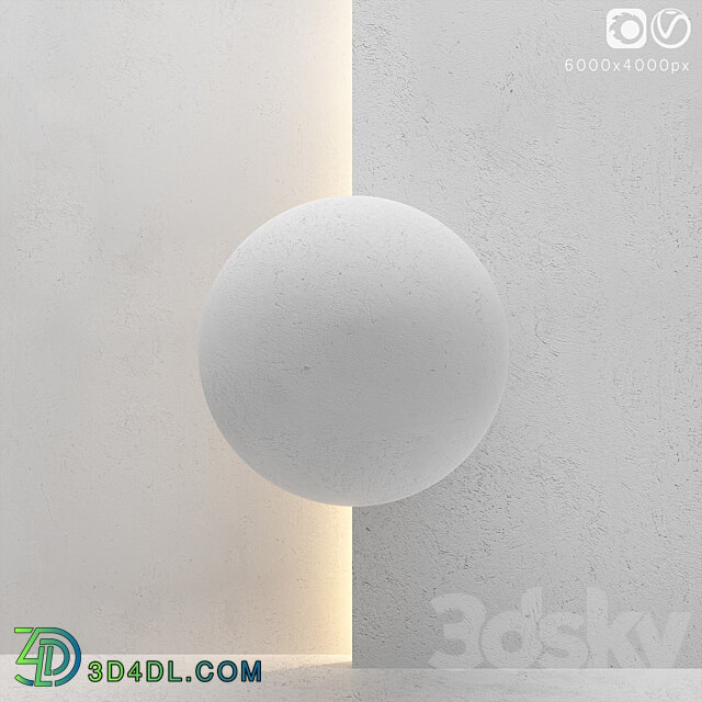 White stucco texture 3D Models 3DSKY