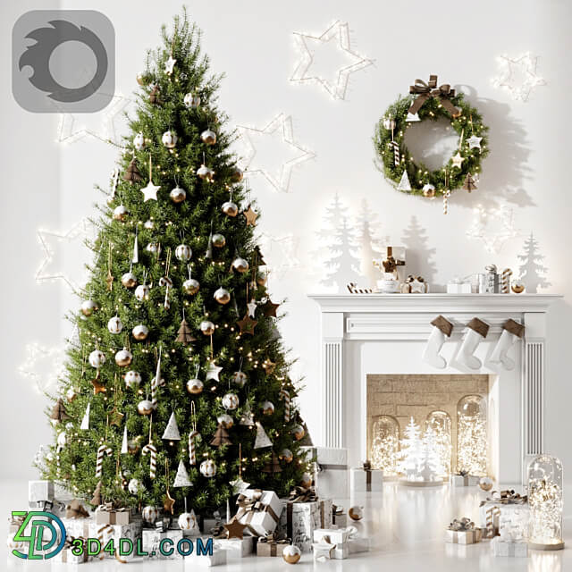 Christmas tree 3 3D Models 3DSKY