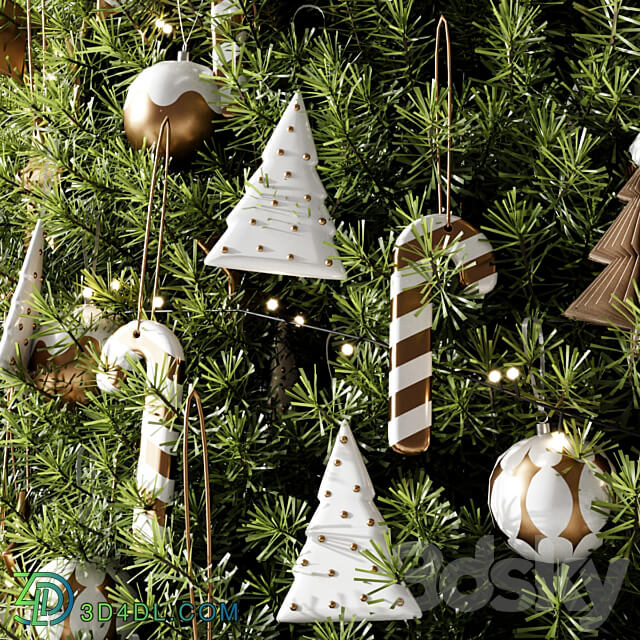 Christmas tree 4 3D Models 3DSKY