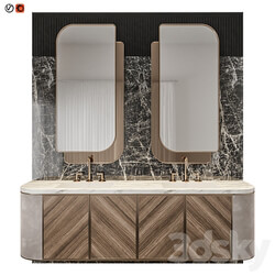 Luxury Marble Wood Bathroom 3D Models 3DSKY 