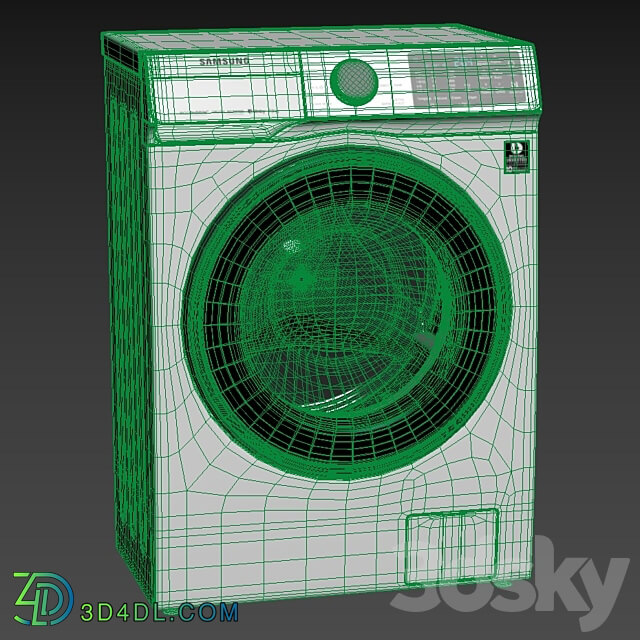 Washing machine Samsung 7KG 3D Models 3DSKY