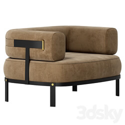 Baxter Belt armchair 3D Models 3DSKY 