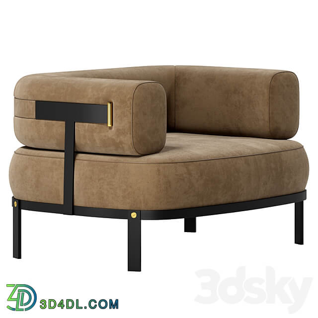 Baxter Belt armchair 3D Models 3DSKY