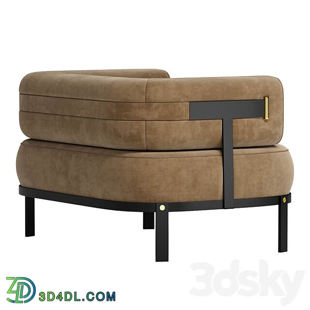 Baxter Belt armchair 3D Models 3DSKY