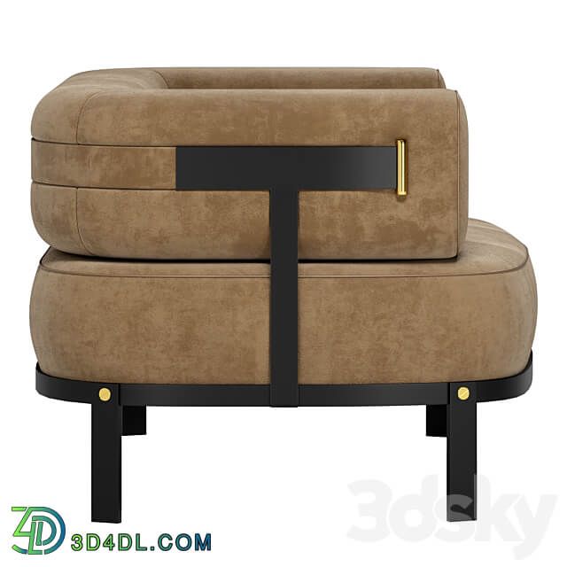 Baxter Belt armchair 3D Models 3DSKY