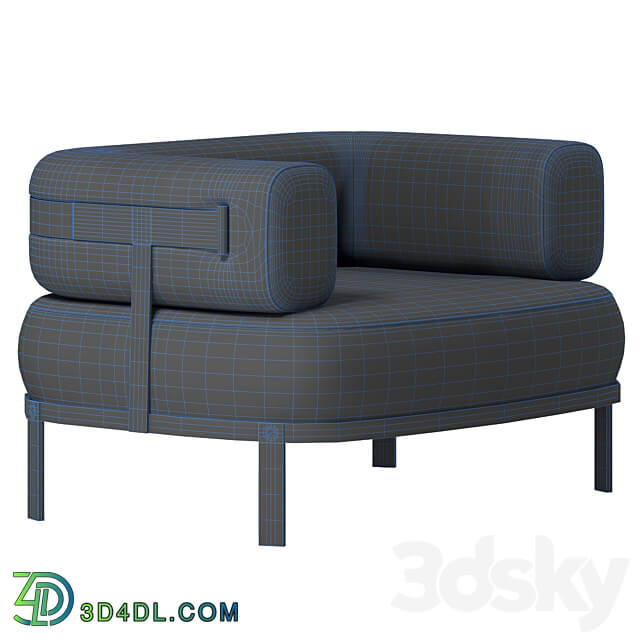 Baxter Belt armchair 3D Models 3DSKY