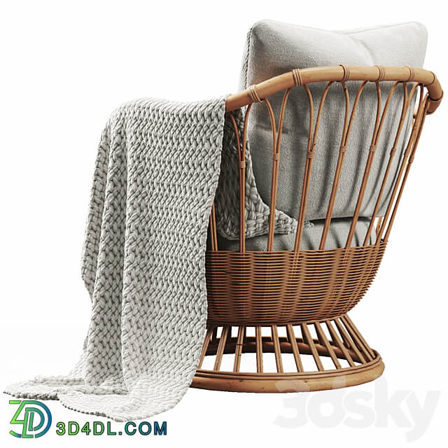 Grace Lounge Chair Arm chair 3D Models 3DSKY