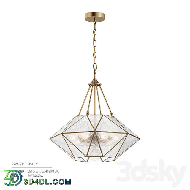 Favorite 2925 7P Pendant light 3D Models 3DSKY