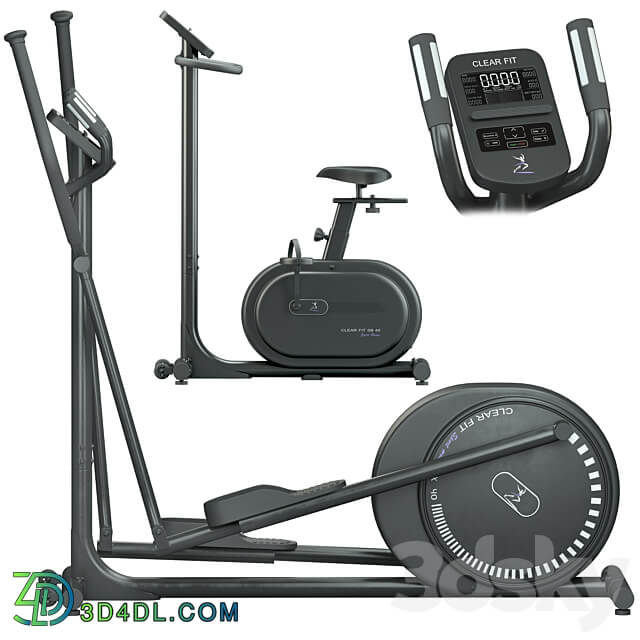 Fitness Equipment Clear Fit 3D Models 3DSKY