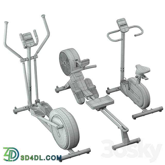 Fitness Equipment Clear Fit 3D Models 3DSKY