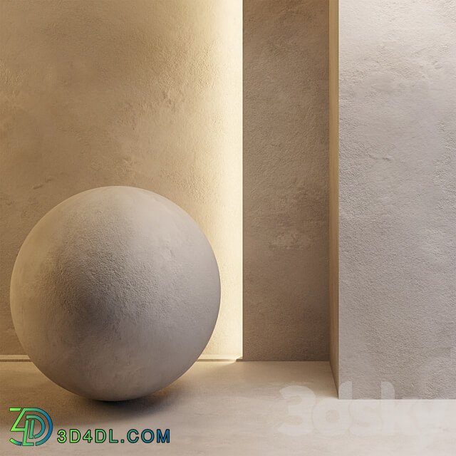 Wall plaster 3D Models 3DSKY