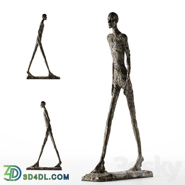 Alberto Giacometti WALKING MAN I 3D Models 3DSKY