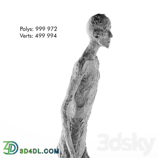 Alberto Giacometti WALKING MAN I 3D Models 3DSKY