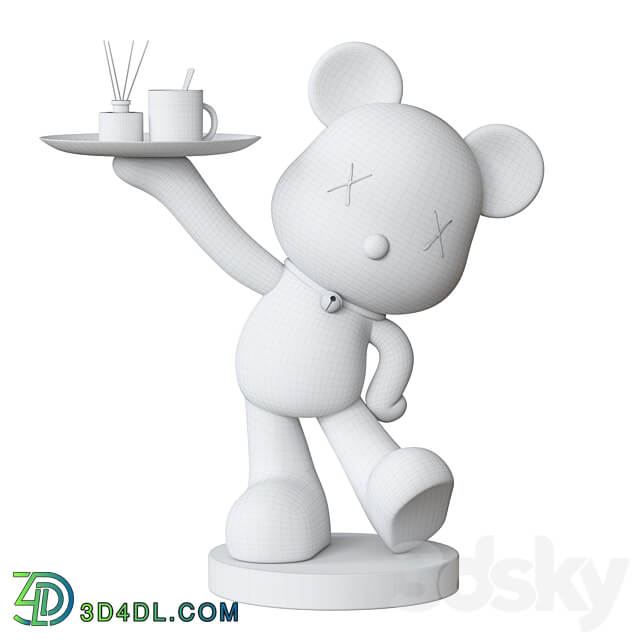 Bear sculpture tray 3D Models 3DSKY