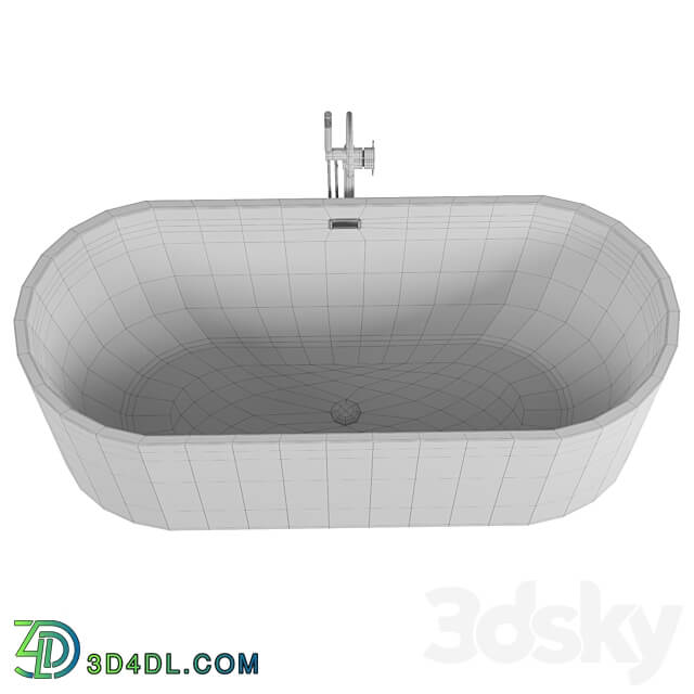 Acrylic bathtub Art Max AM 525 1700 745 3D Models 3DSKY