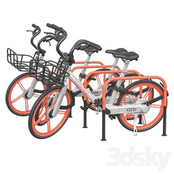 Bicycles in the parking area 3D Models 3DSKY 