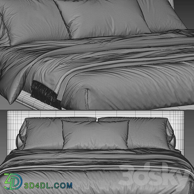 B B Italia Atoll Bed Bed 3D Models 3DSKY