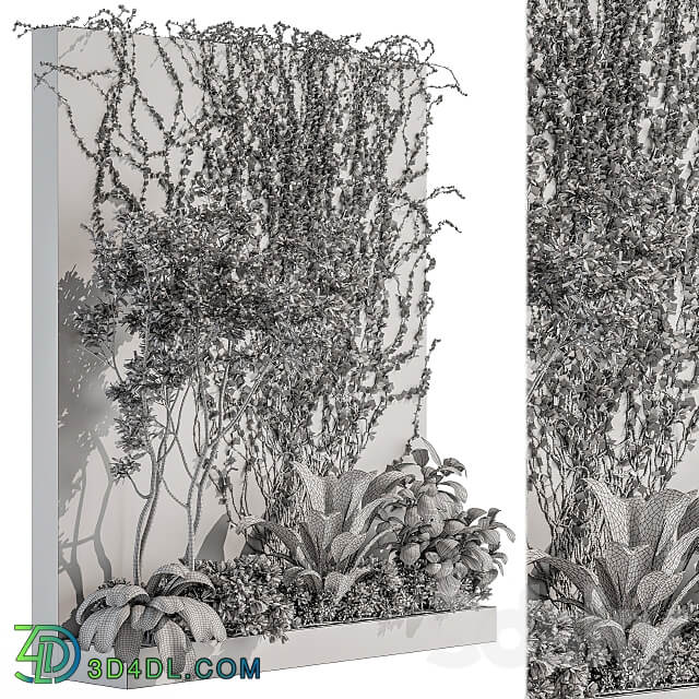 Vertical Garden Outdoor Wall Decor 41 Fitowall 3D Models 3DSKY