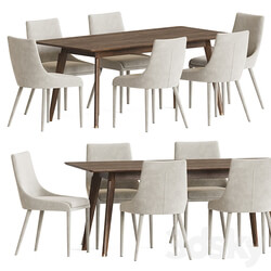 Dining Set 62 Table Chair 3D Models 3DSKY 