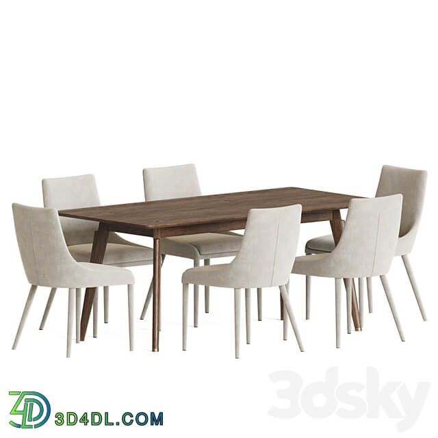 Dining Set 62 Table Chair 3D Models 3DSKY