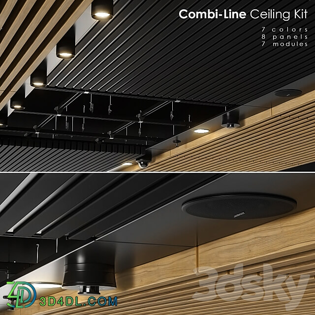 Combi Line ceiling Kit 3D Models 3DSKY