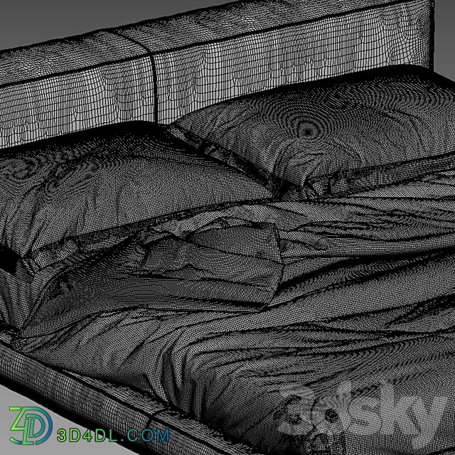 baxter budapest bed vol2 Bed 3D Models 3DSKY