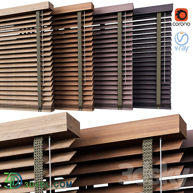 WOOD Venetian Blind vol01 3D Models 3DSKY