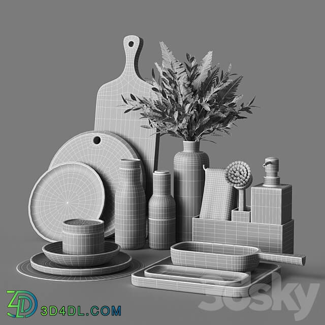Decorative set 045 3D Models 3DSKY