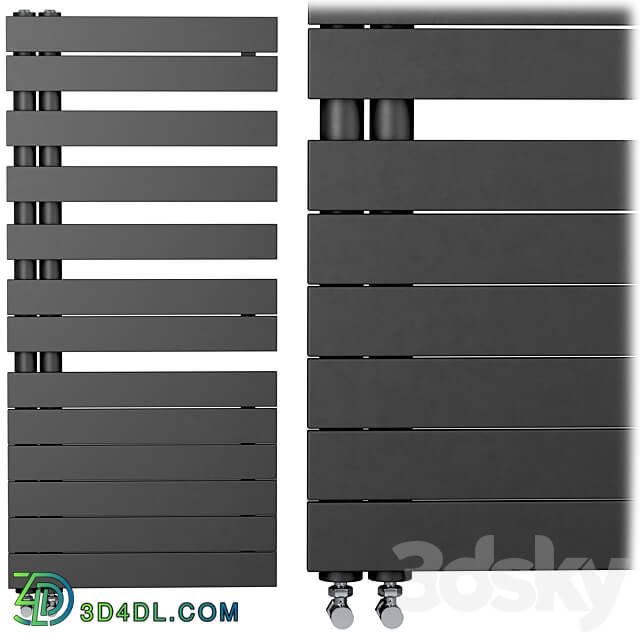 Towel Radiators set 3 3D Models 3DSKY