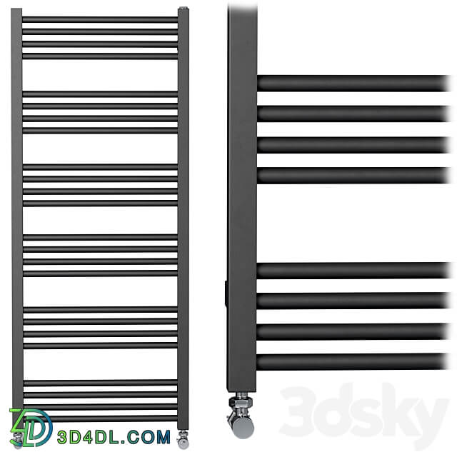 Towel Radiators set 3 3D Models 3DSKY