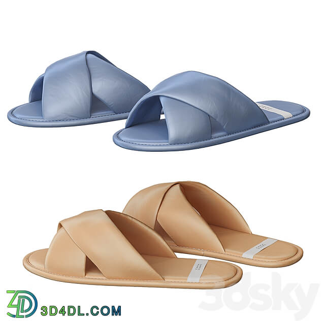 Slippers Zara Home Footwear 3D Models 3DSKY