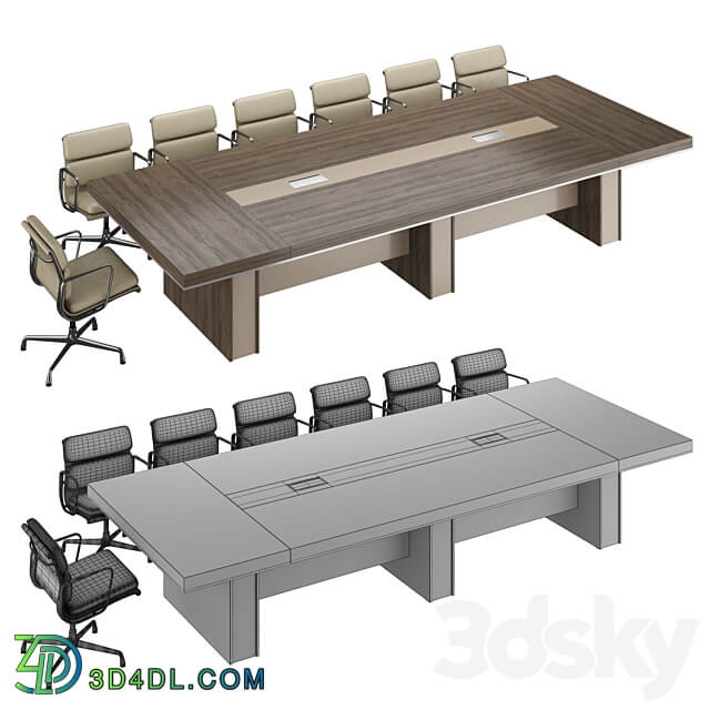 Office furniture set 3D Models 3DSKY