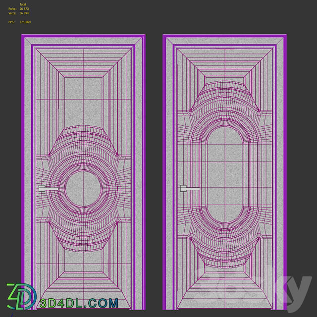 Doors Dorian Imperiale 12 3D Models 3DSKY